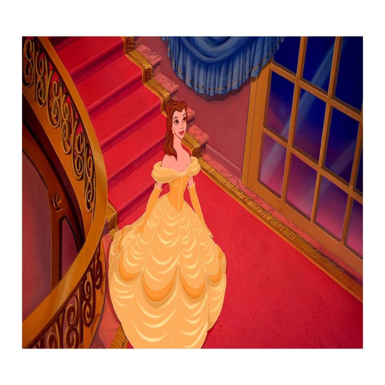 Наклейка декоративная лицензионная Disney Белль с нарядами - фото 4