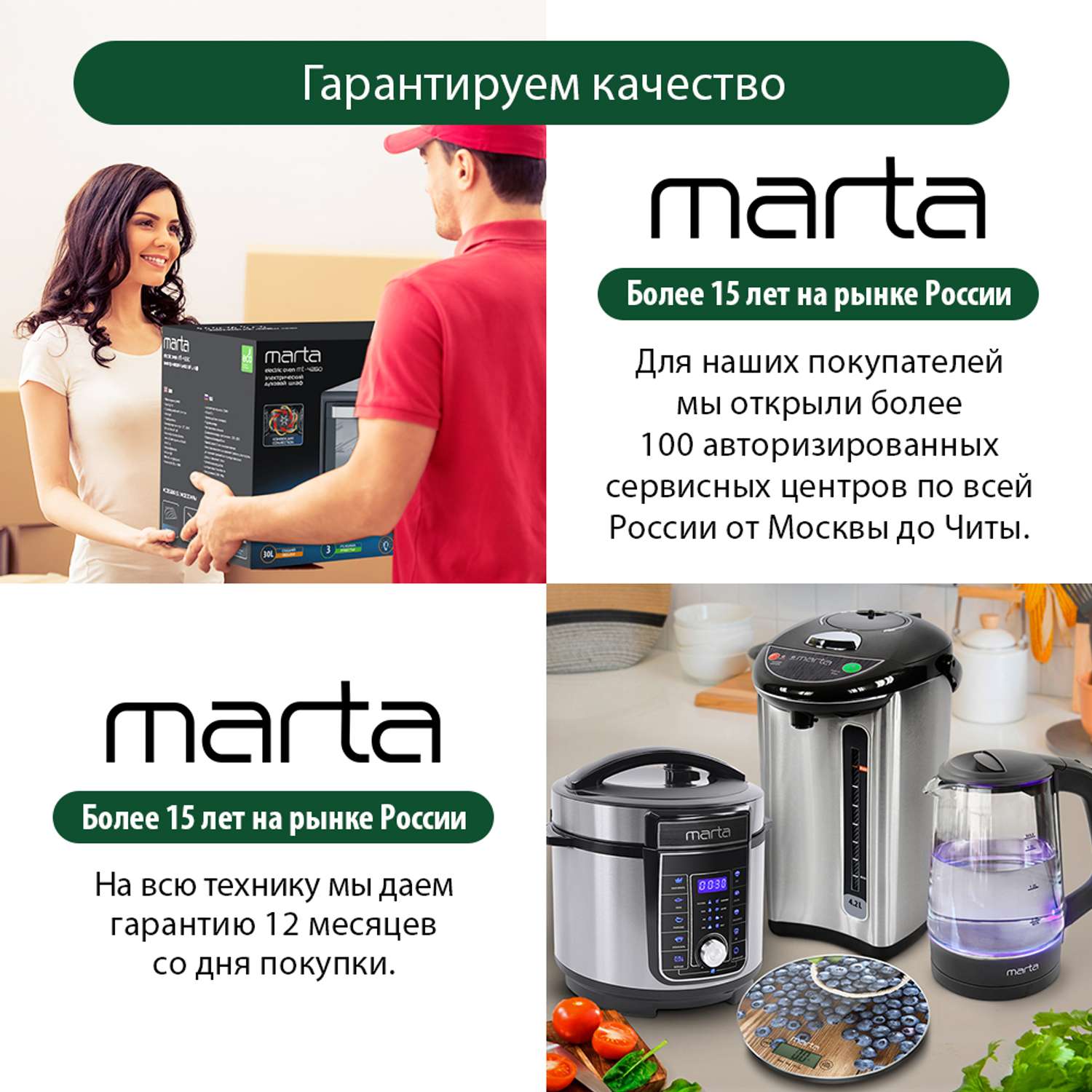 Кофеварка MARTA MT-2118 белый жемчуг - фото 2