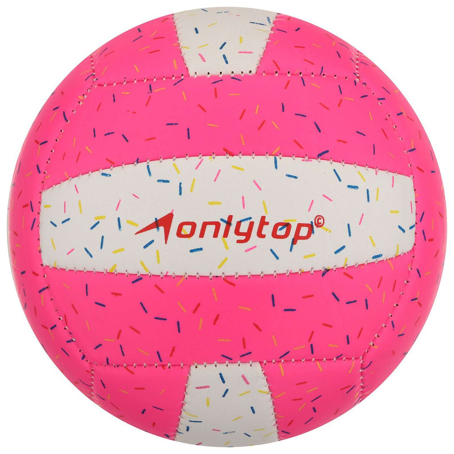 Мяч ONLITOP волейбольный «Пончик» машинная сшивка. - фото 3