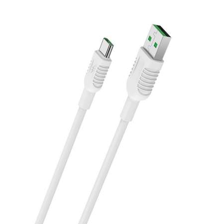 Кабель для телефона Borofone micro-USB / 1.2м /круглый белый / 4 A /7 PIN/ быстрый заряд