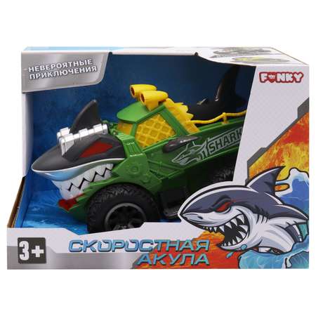 Машинка Funky Toys Акула Зеленый FT0735694