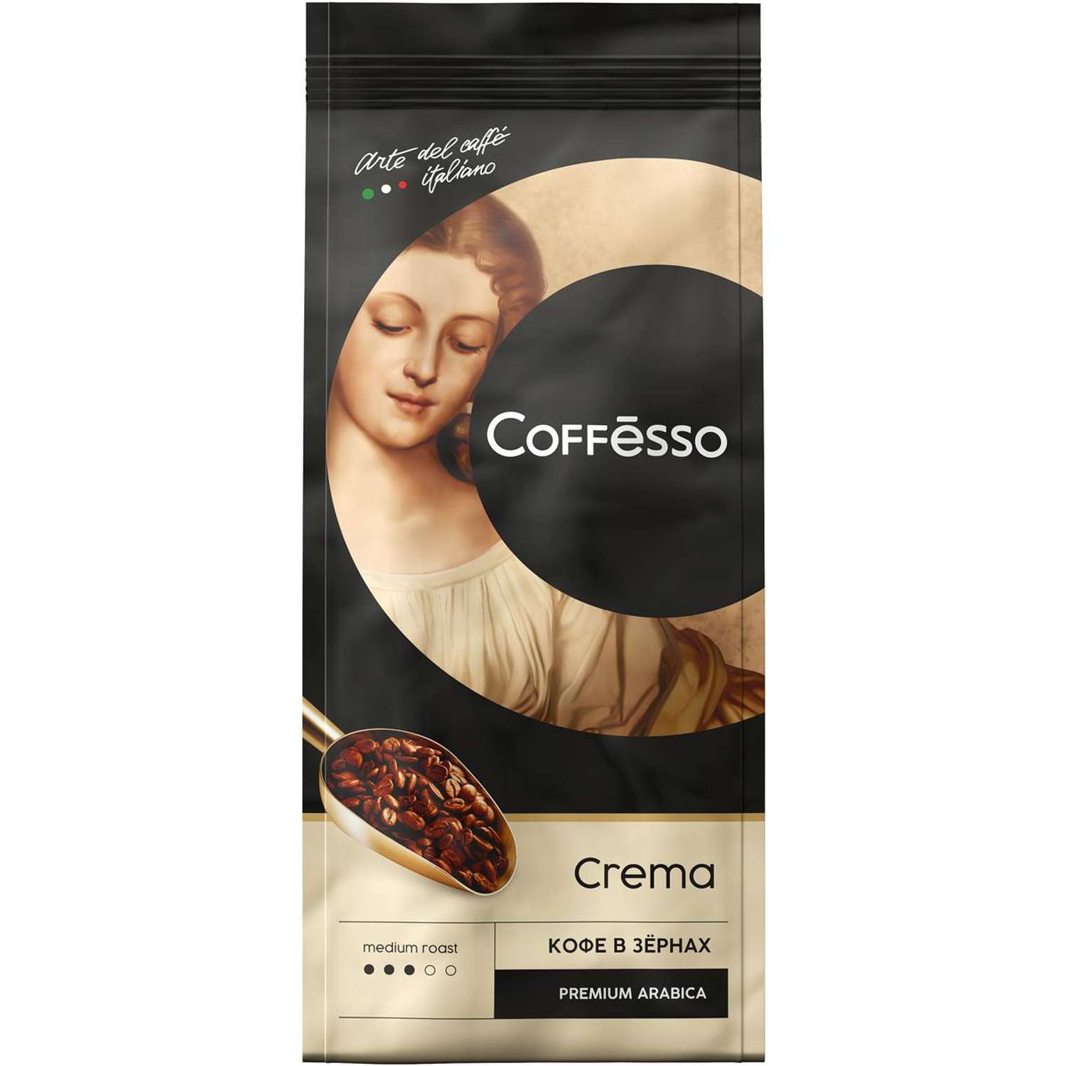 Кофе в зернах Coffesso Crema 250 гр - фото 1