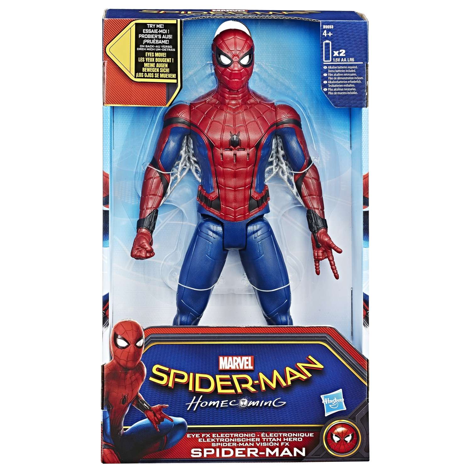 Интерактивная фигурка Человек-Паук (Spider-man) Человека-Паука 30 см со звуковыми и световыми эффектами - фото 2