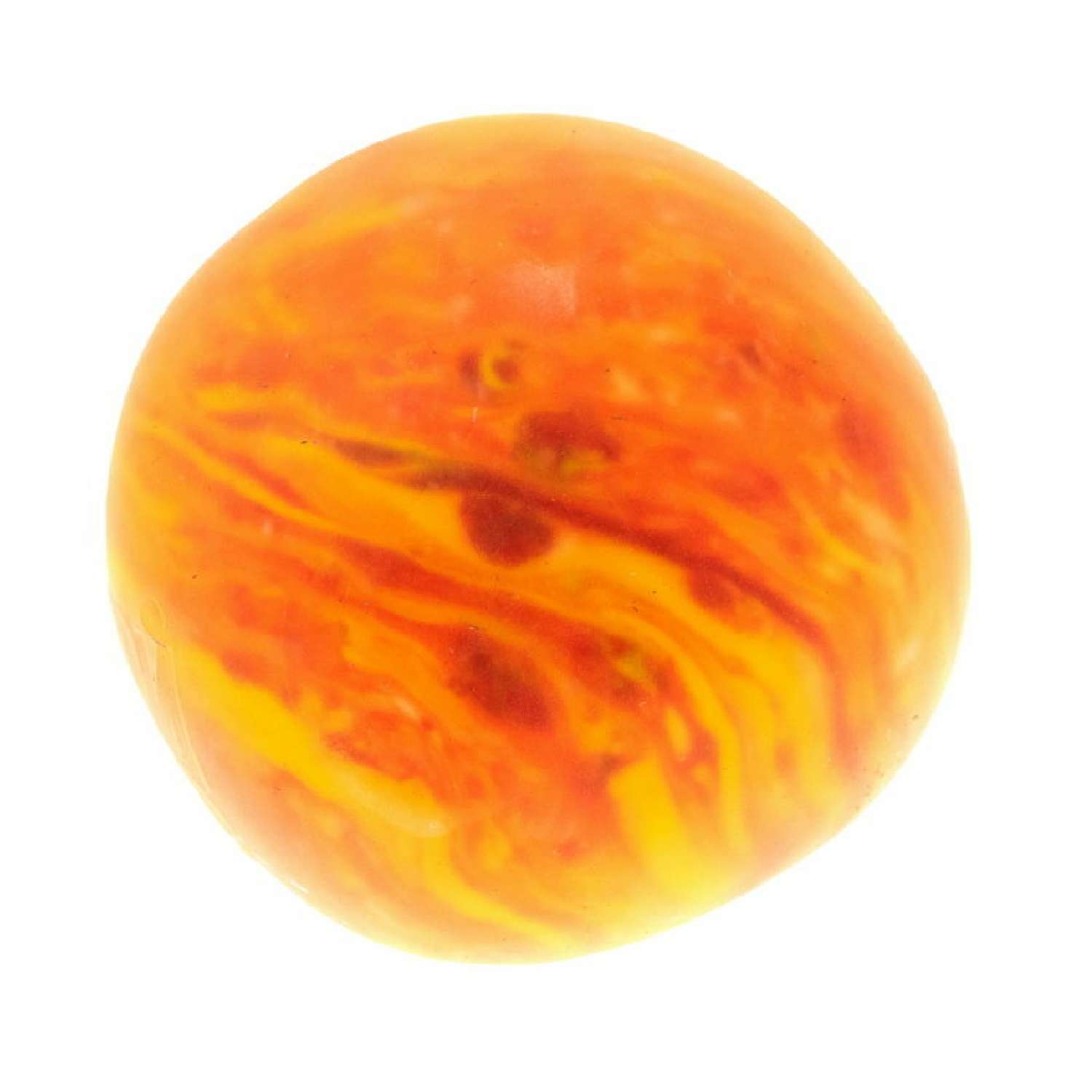 Мяч антистресс для рук Крутой замес 1TOY шар галактика оранжевый жмякалка мялка тянучка 10 см 1 шт - фото 1