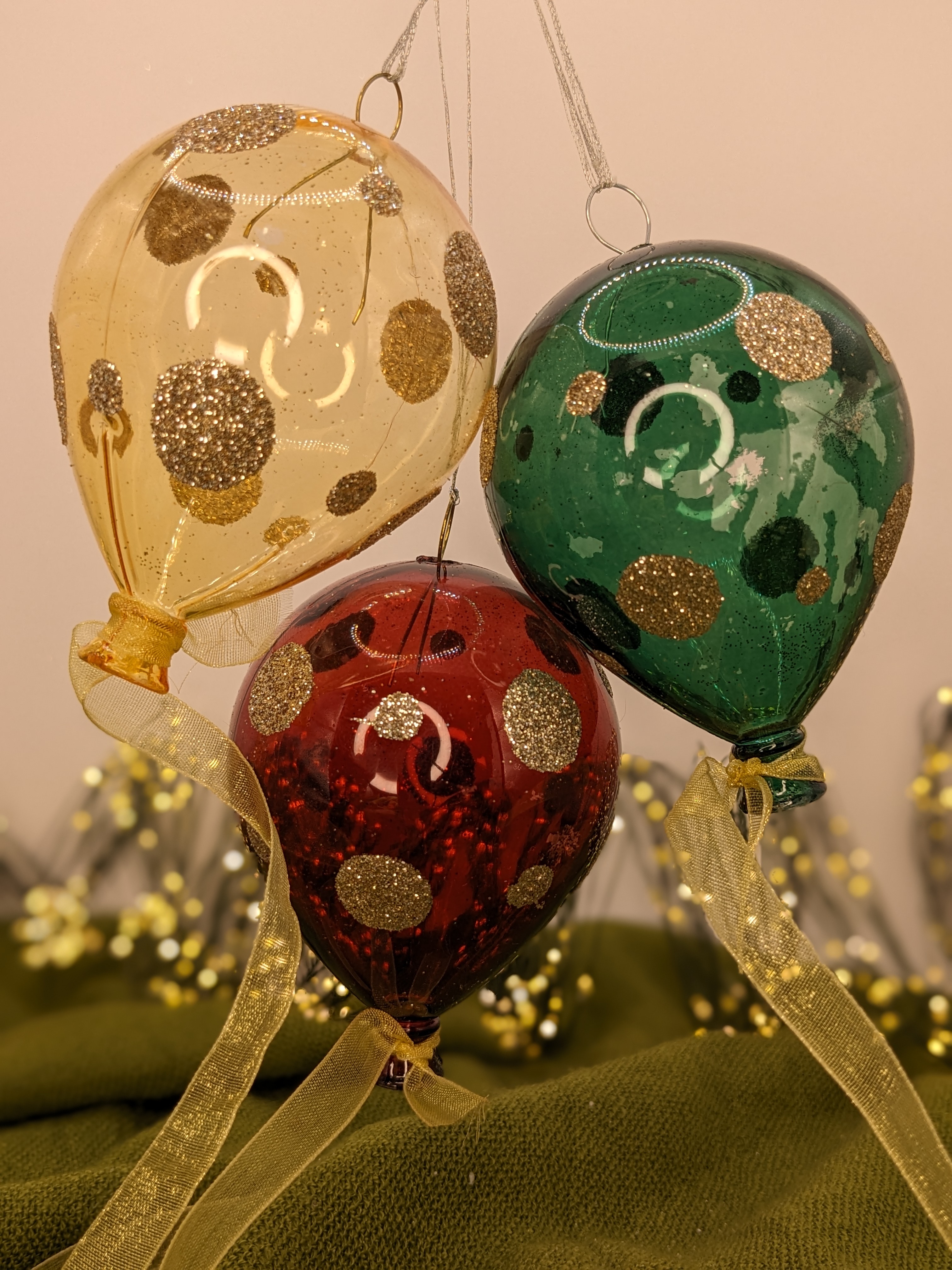 Набор елочных шаров 3шт Kaemingk Воздушный шар - фото 3