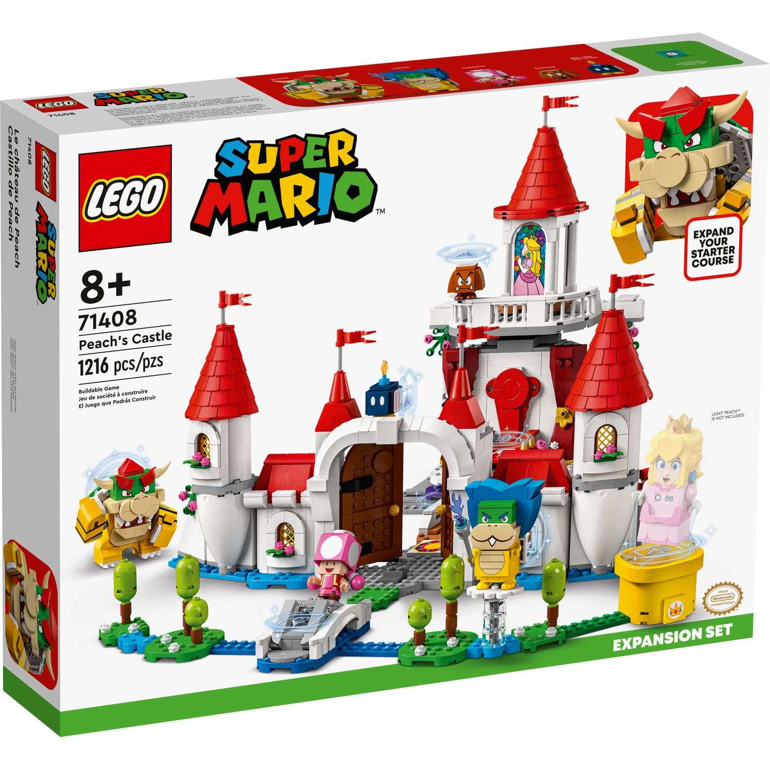 Конструктор LEGO Super Mario Peachs Castle Expansion Set 71408 - фото 2