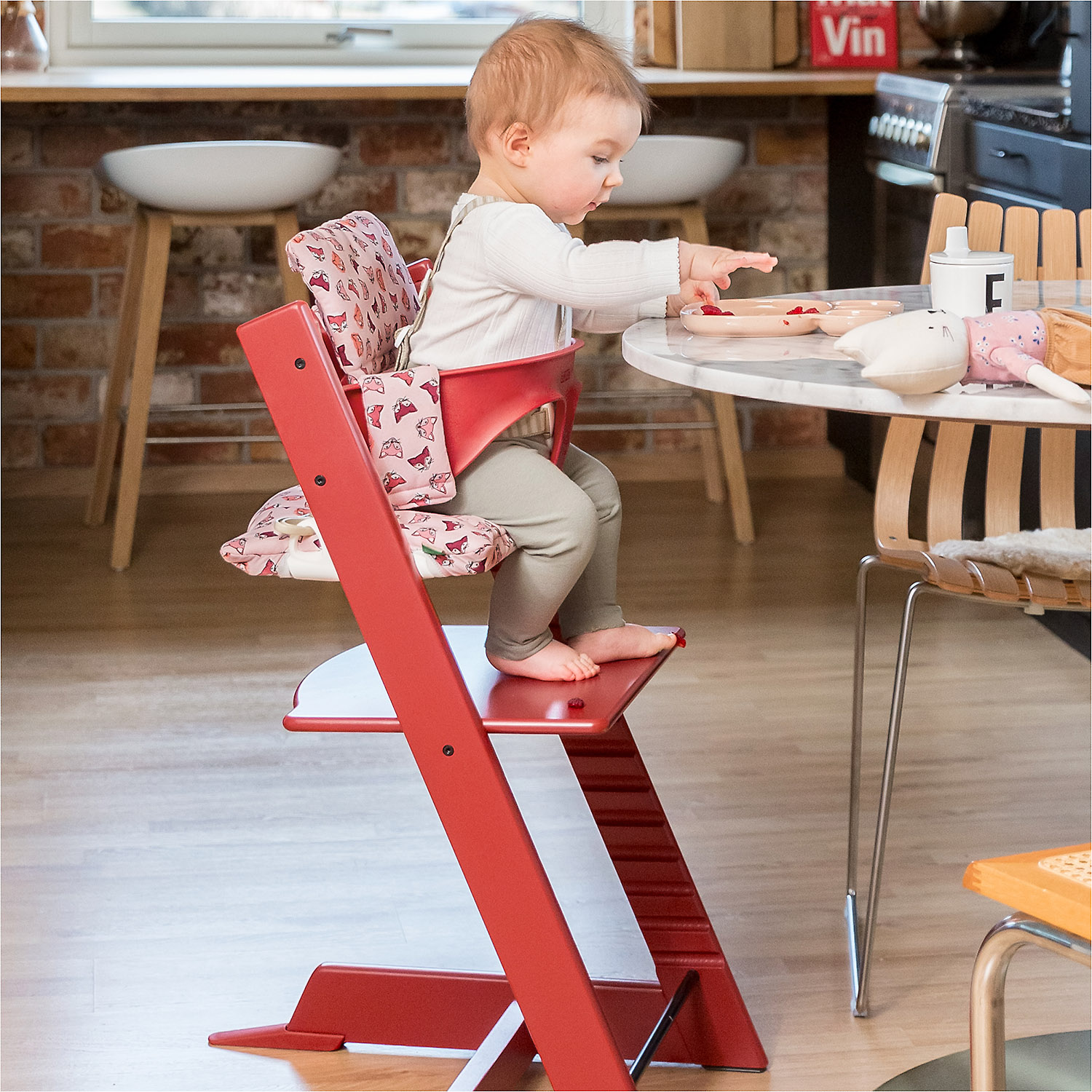 Стульчик Stokke Tripp Trapp Красно-коричневый - фото 12