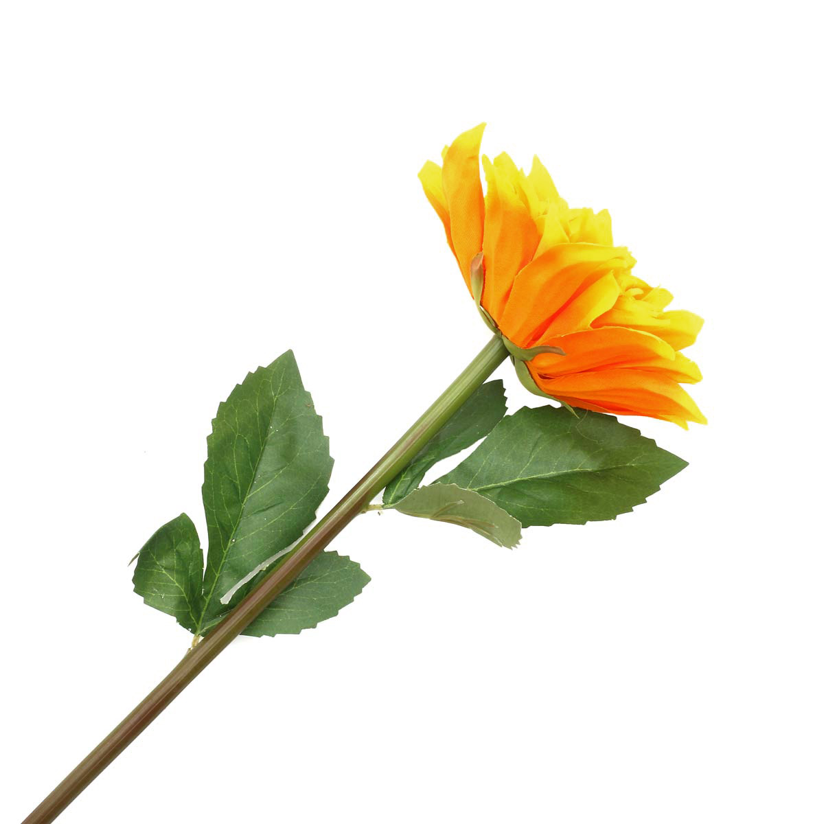 Цветок искусственный Astra Craft Георгин 60 см цвет оранжевый - фото 2