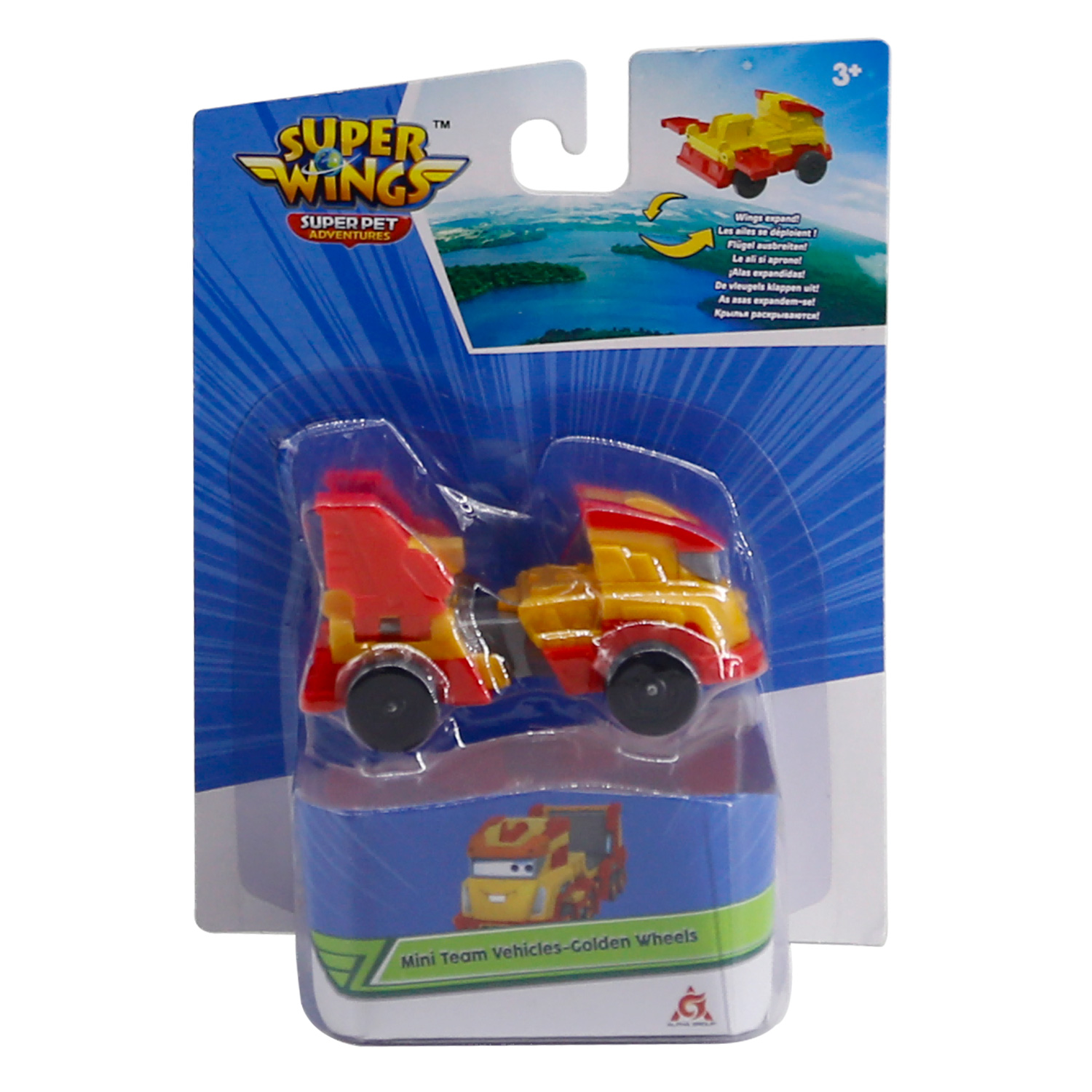 Мини-трансформер Super Wings машинка Голден Боя EU770132 - фото 3