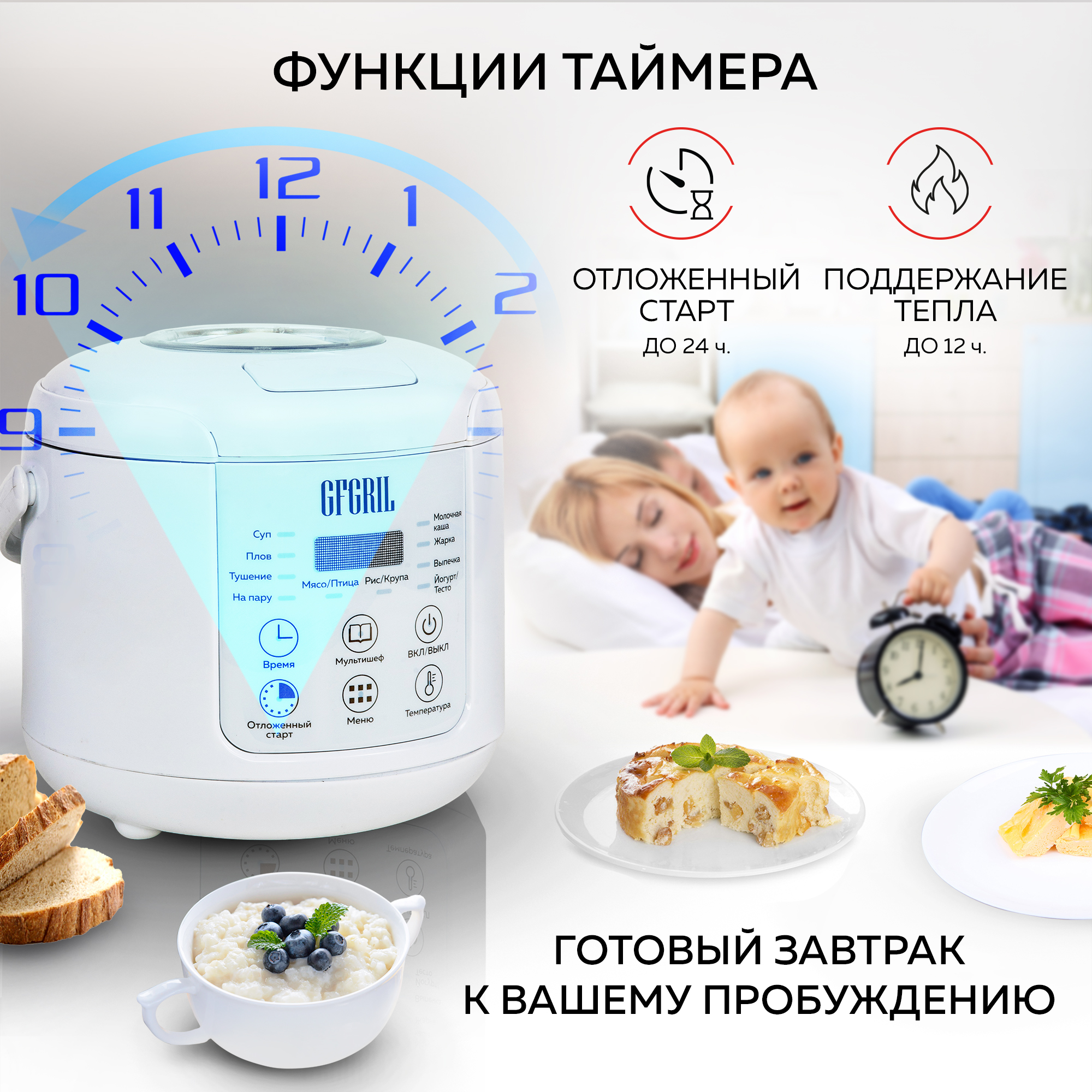 Мультиварка GFGRIL GFM-200 - фото 11