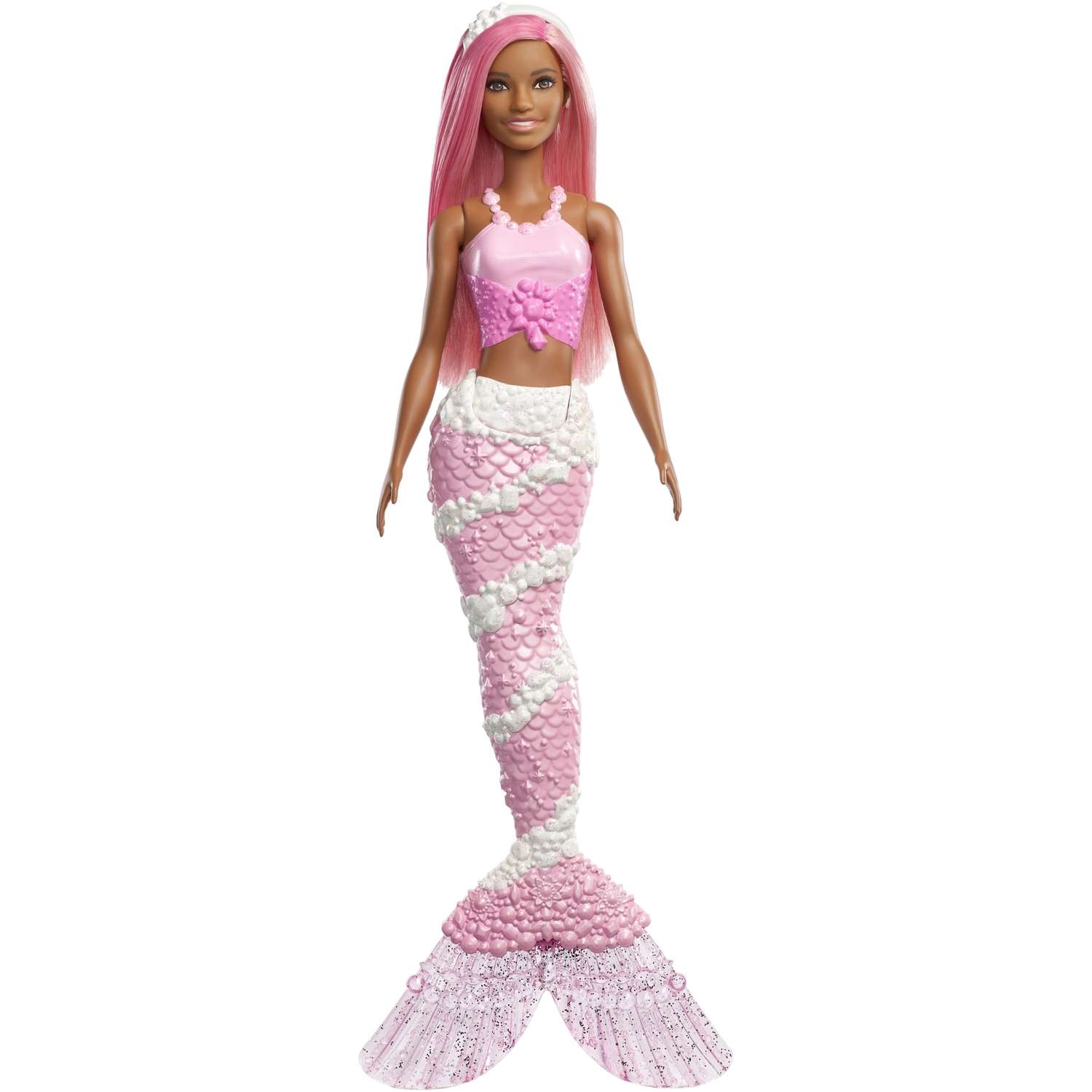 Кукла Barbie Dreamtopia Русалочка с розовыми волосами FXT10 FXT08 - фото 1