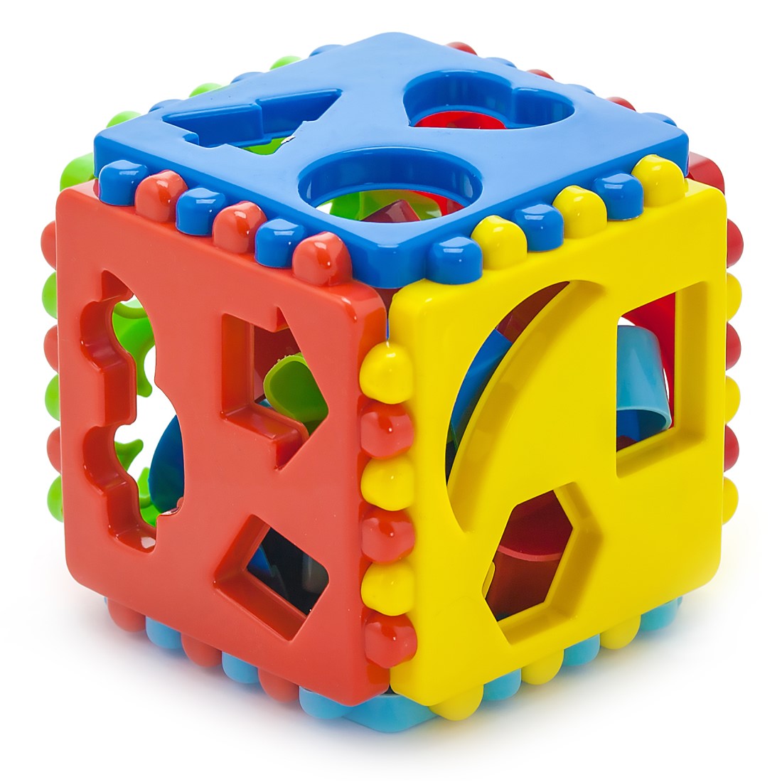 Развивающие игрушки БИПЛАНТ для малышей Набор Игра Зайкина горка №2 + Сортер кубик логический большой - фото 8