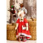 Набор для творчества Кукла Перловка изготовление текстильной игрушки Модная Баба Яга 24 см