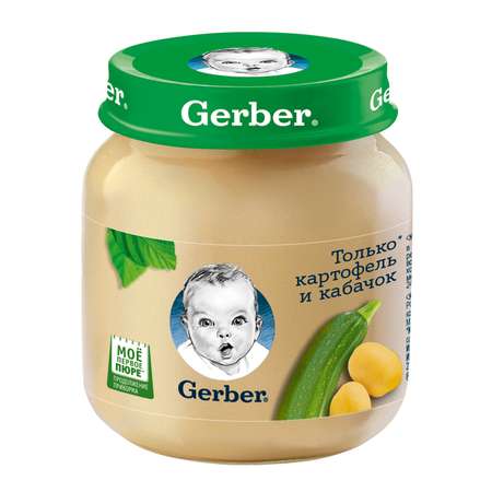 Пюре Gerber картофель-кабачок 130г