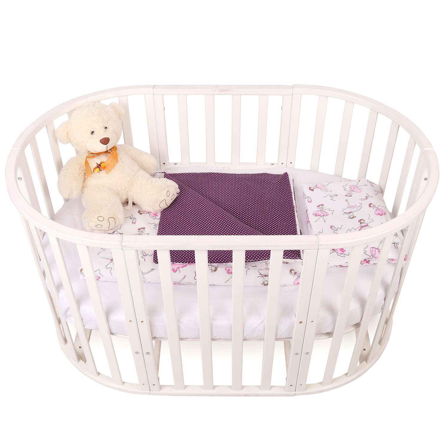 Комплект постельного белья Amarobaby Baby Boom Амели 3предмета Белый - фото 5