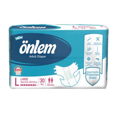 Подгузники для взрослых Onlem размер L (100-150cм.) 30 шт. в упаковке