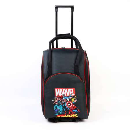 Чемодан Marvel с сумкой COMICS HEROES 52*21*34 см отдел на молнии н/карман