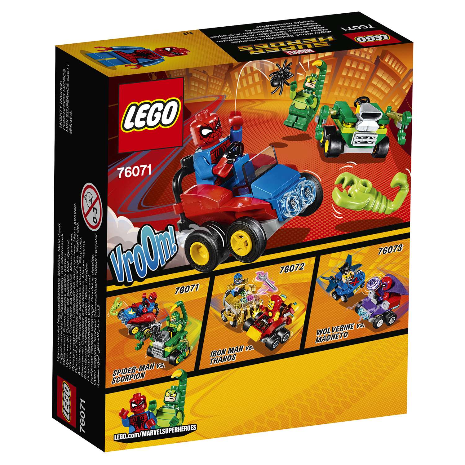 Конструктор LEGO Super Heroes Mighty Micros: Человек-паук против Скорпиона (76071) - фото 3