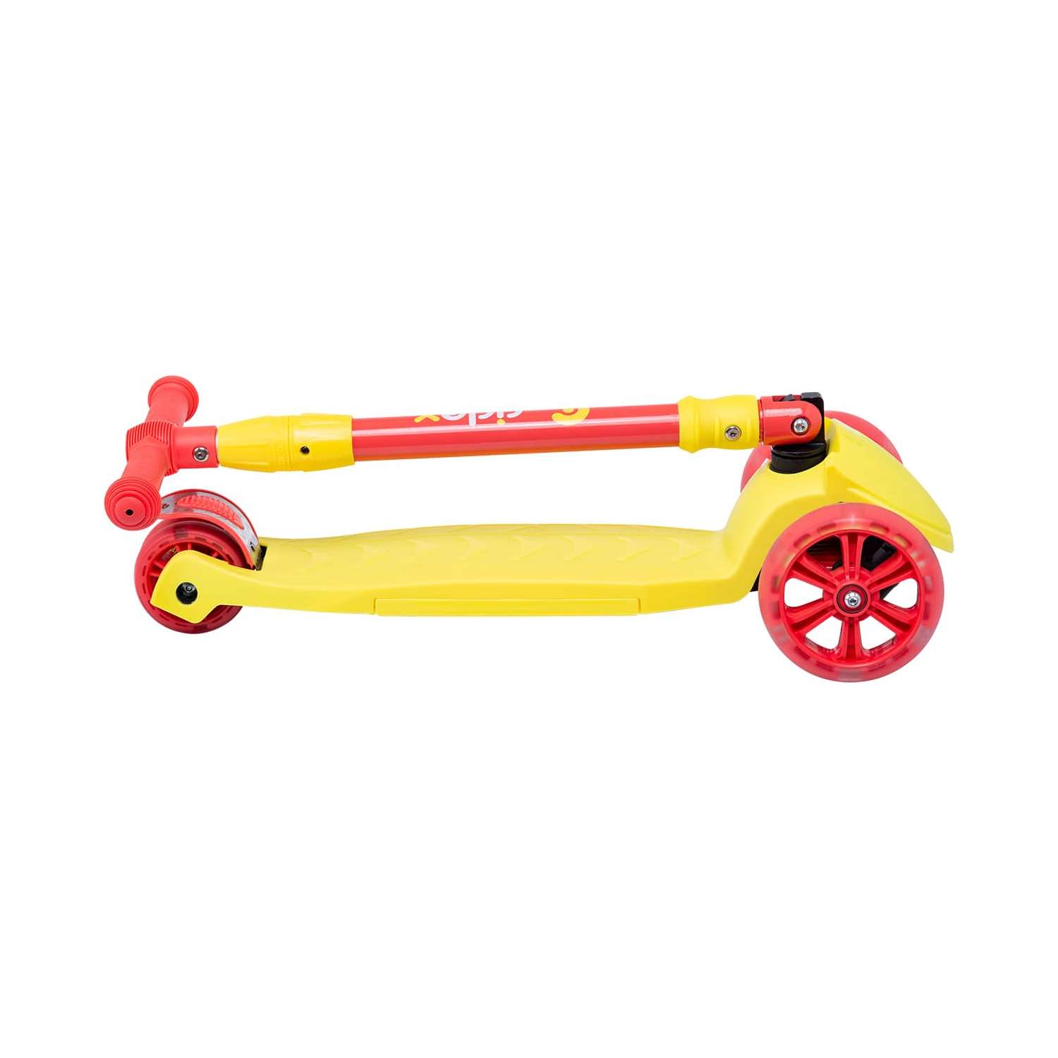 Самокат RIDEX трехколесный 3 wheels scooter Bunny 135/90 yellow/red - фото 4