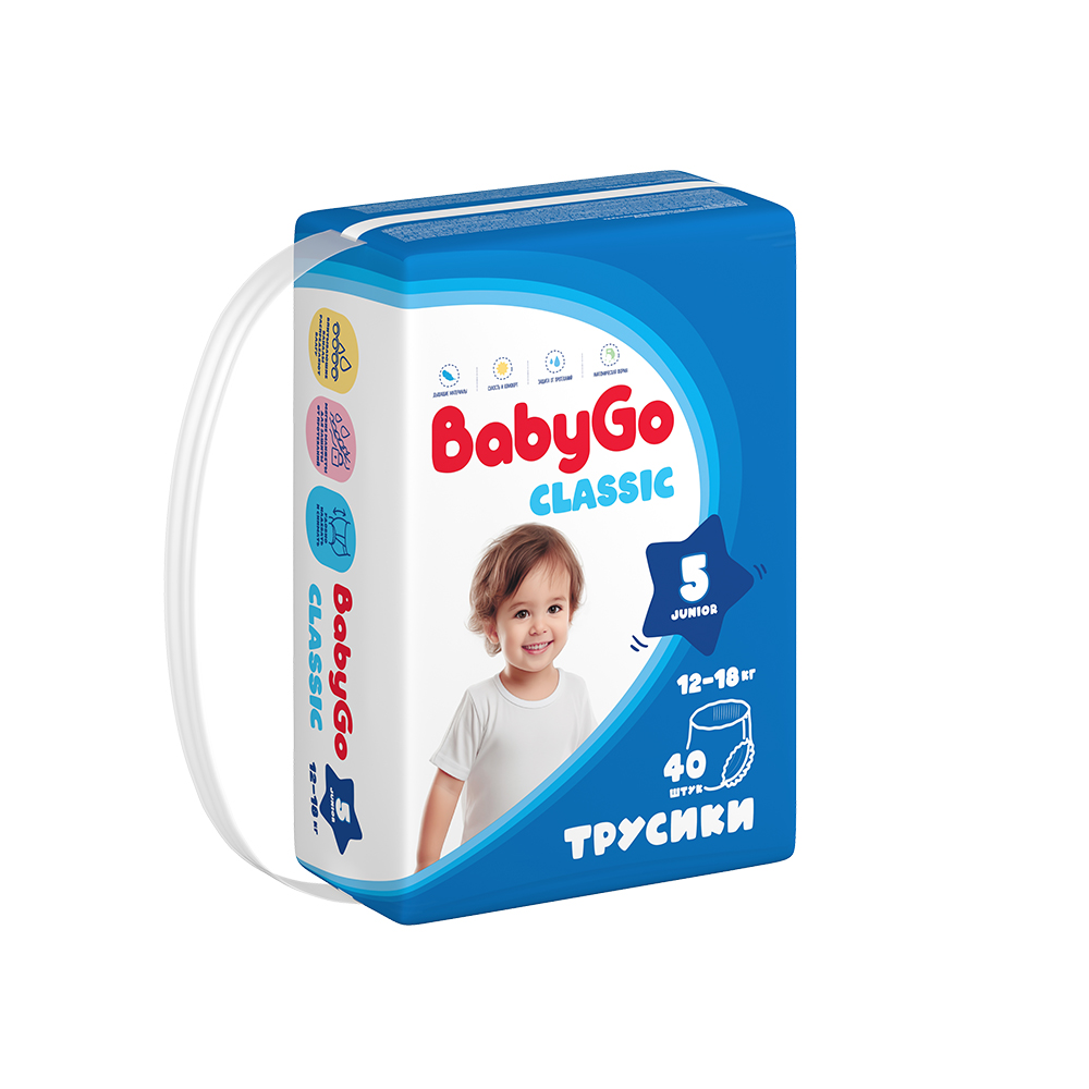 Трусики BabyGo 40 шт. 5 12-18 кг - фото 11