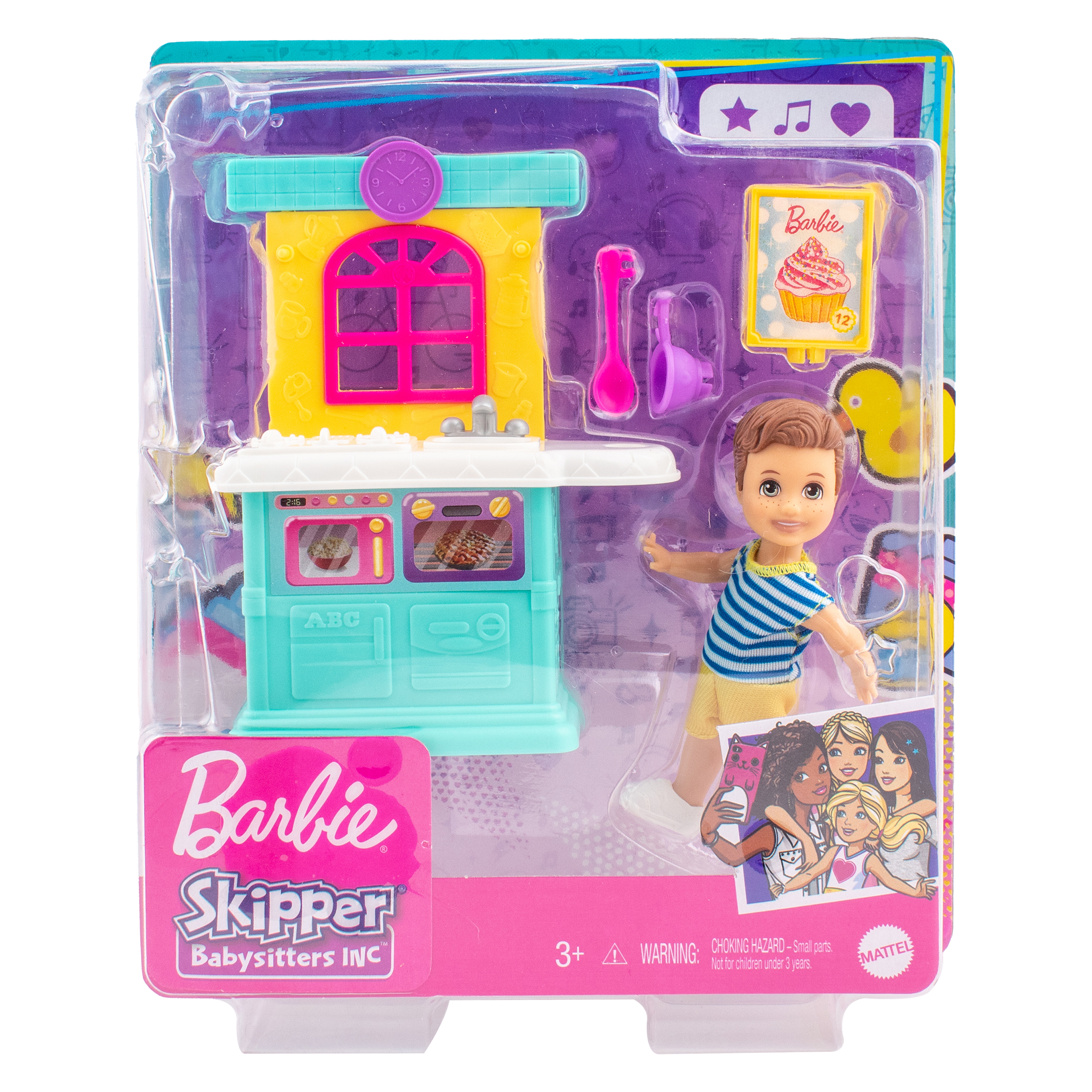 Игровой набор Mattel Игровой набор Barbie Малыш на кухне GRP16 - фото 1