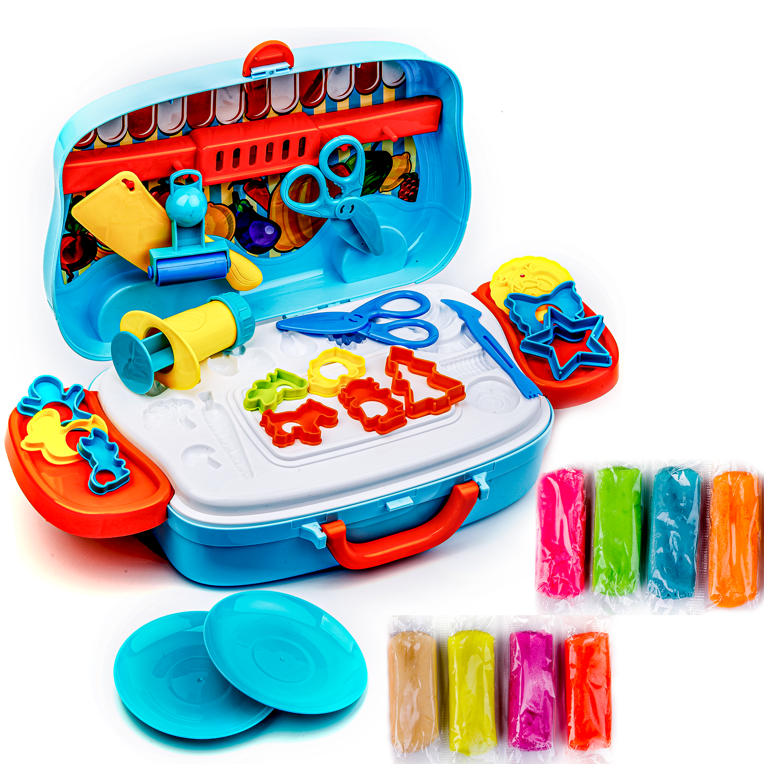 Набор для лепки BAZUMI с мягким пластилином и формами / игровая детская кухня - фото 1