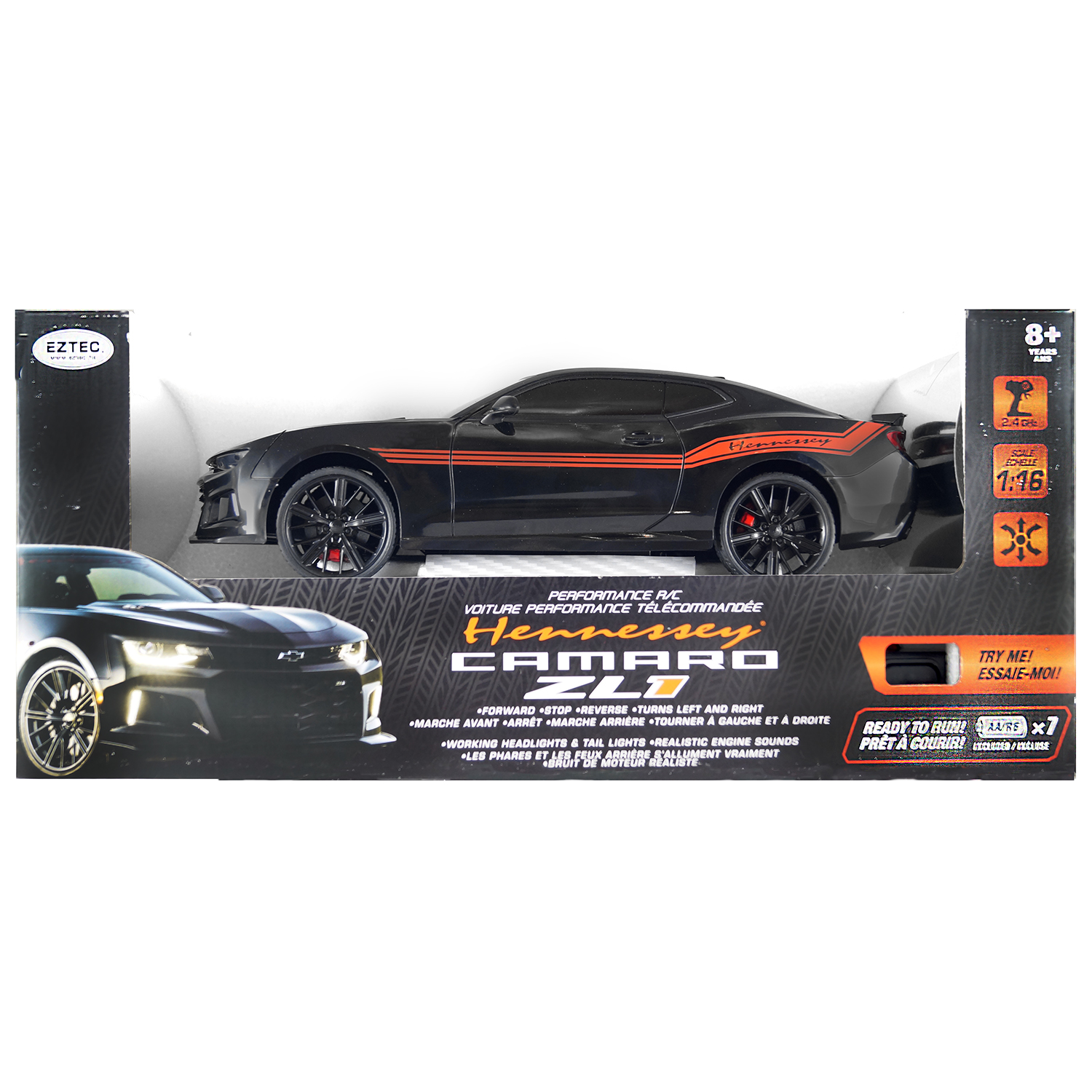 Машина Eztec РУ 1:16 Hennessey Camaro ZL1 99110 купить по цене 1999 ₽ в  интернет-магазине Детский мир