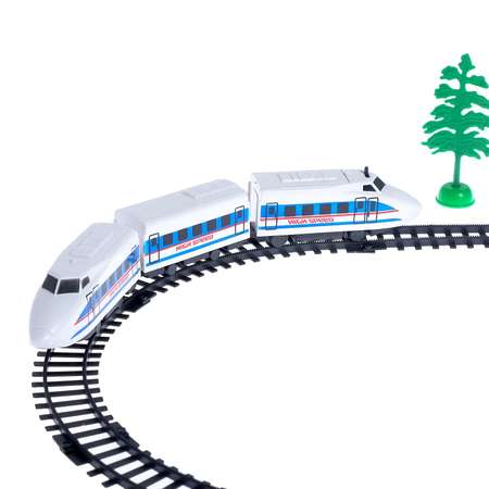 Железная дорога Sima-Land «Электропоезд» работает от батареек в комплекте: деревья знаки и станция