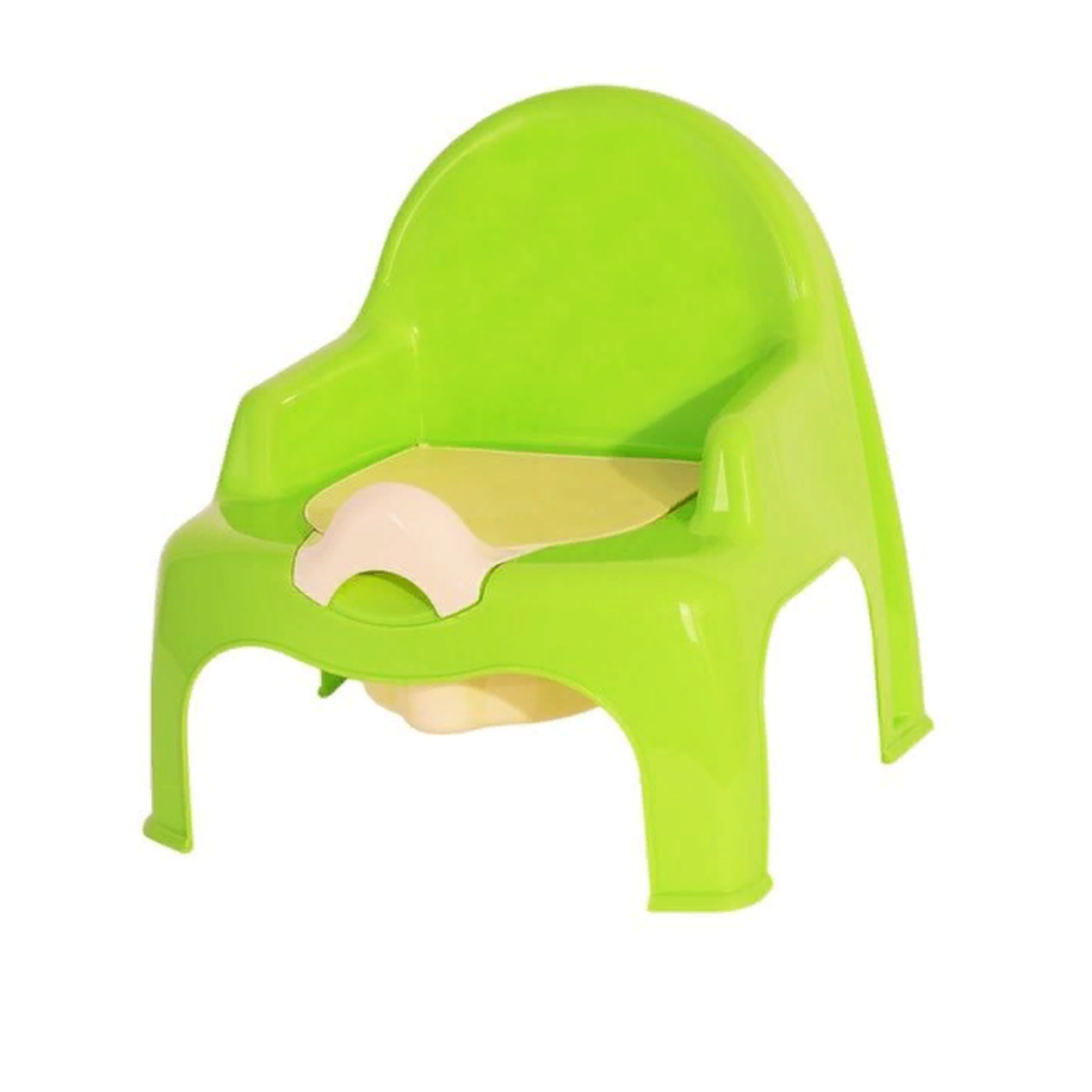 Горшок детский elfplast стульчик детский салатовый кремовый - фото 1