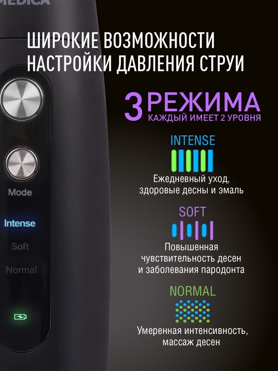 Ирригатор CS MEDICA AquaPulsar CS-3 черный - фото 3