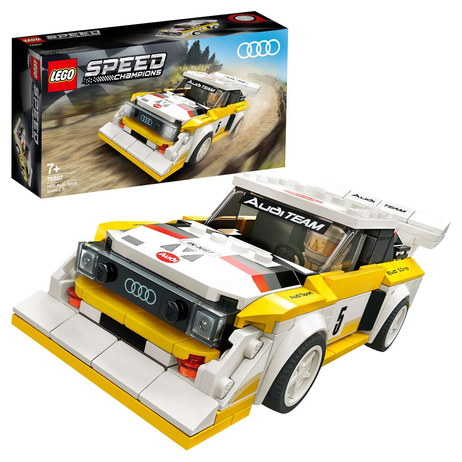 Конструктор LEGO Speed Champions 1985 Audi Sport quattro S1 76897 - фото 1