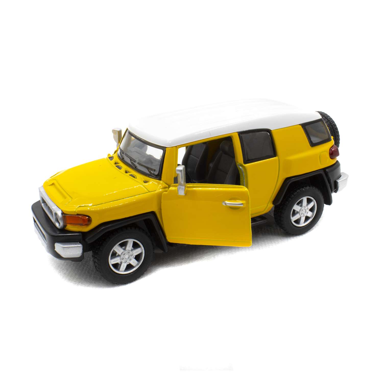 Модель автомобиля KINSMART Тойота FJ крузер желтый АМ001/5 - фото 2