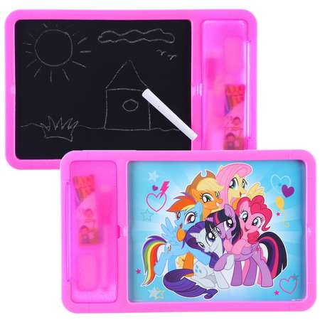 Доска Hasbro для рисования с маркером стиралкой «Пони» My little pony розовый