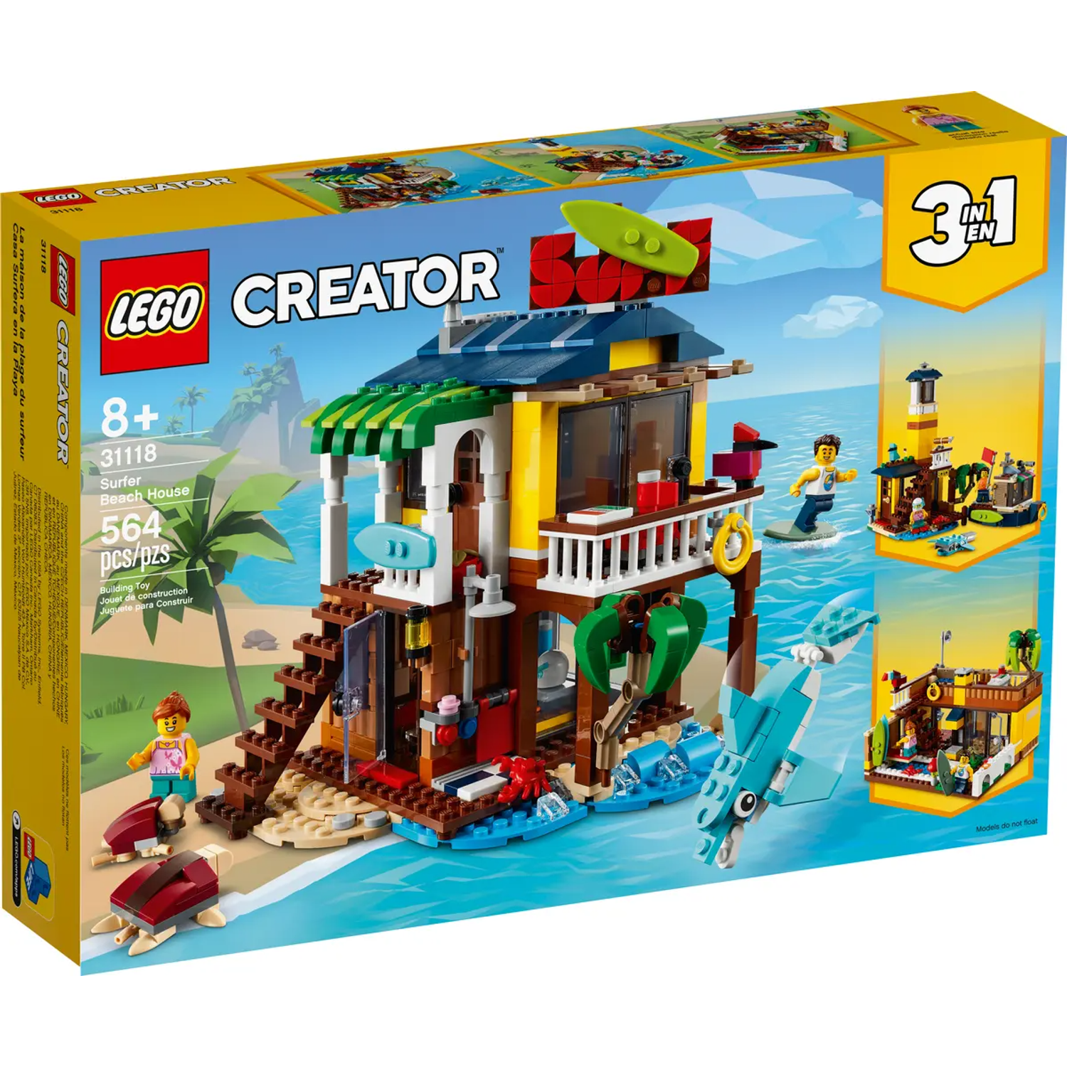 Конструктор LEGO Creator Пляжный домик серферов 31118 - фото 1