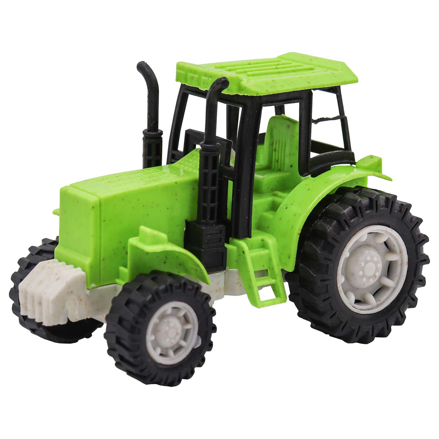 Игрушка Funky Toys Эко-Трактор с фрикц.механизмом 12 см Зеленый FT0416332-3 FT0416332-3 - фото 1
