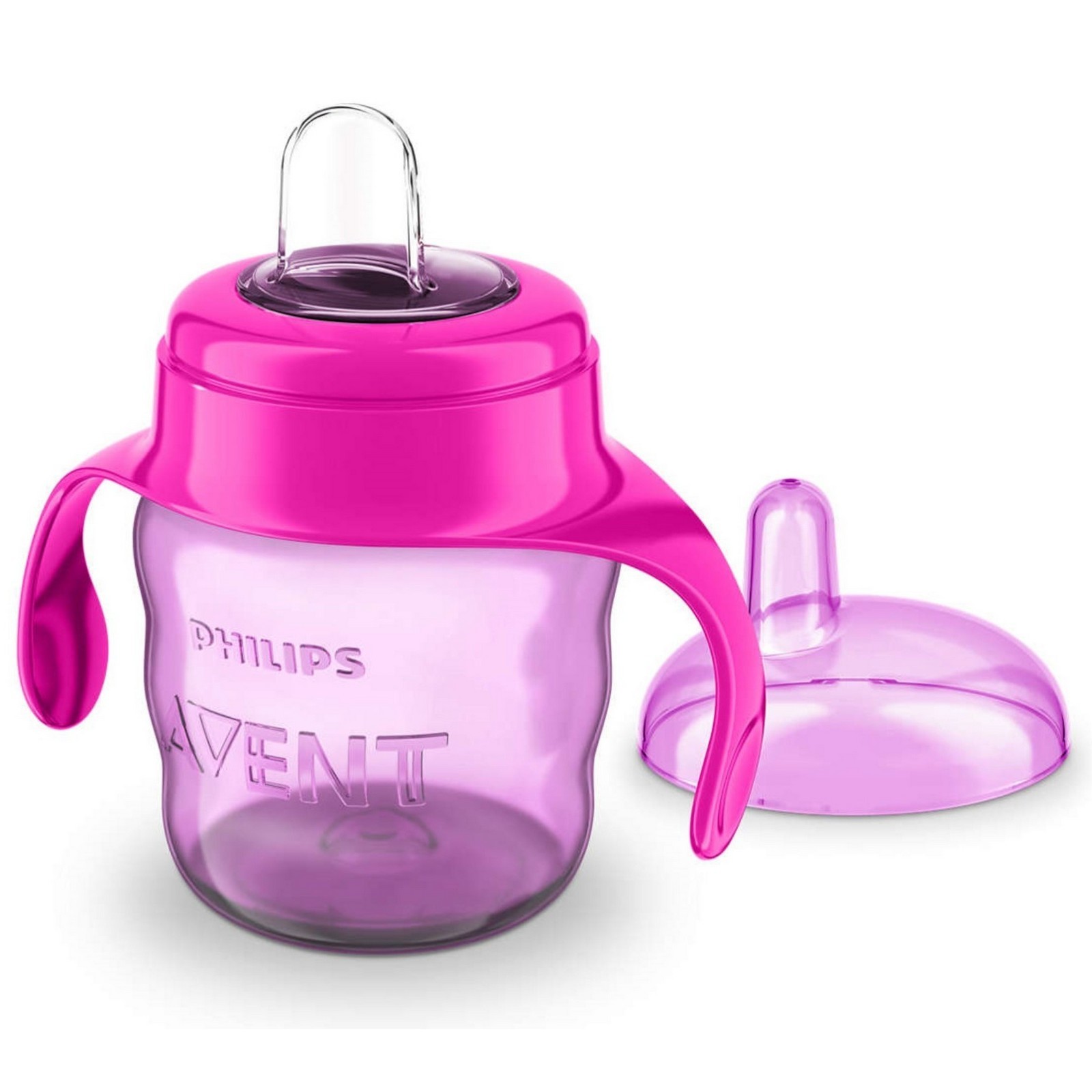 Поильник Philips Avent Comfort с носиком ручками 200мл с 6месяцев Розовый SCF551/03 - фото 3