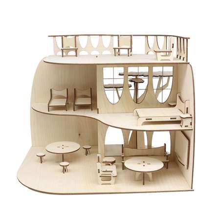 Деревянная заготовка Astra Craft дом с мебелью 60*30см