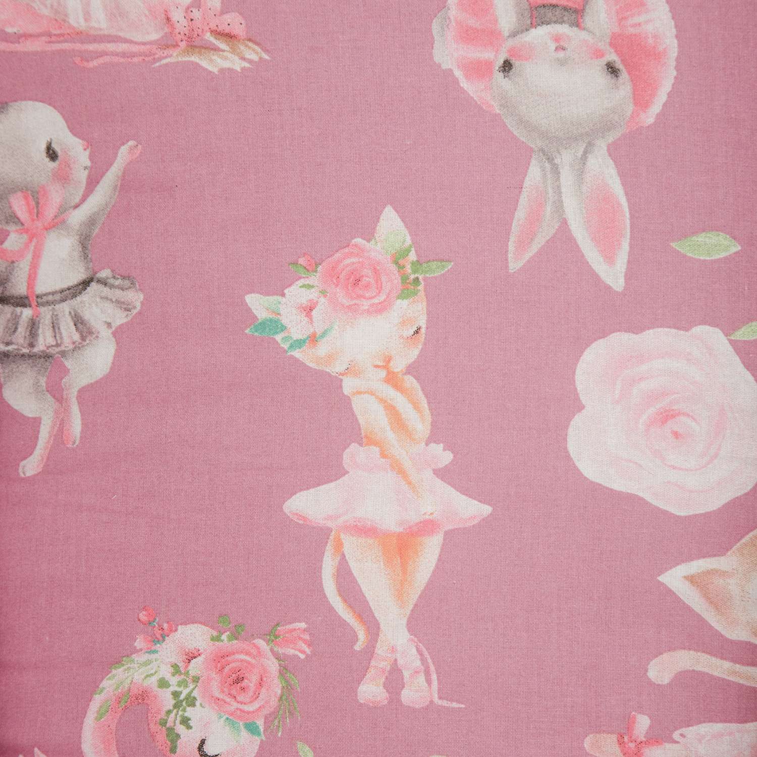 Комплект постельного белья Amarobaby Premium Нежный Танец 7предметов Розовый - фото 8