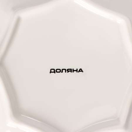 Блюдо сервировочное Доляна «Хюгге» 20×20×2.3 см цвет белый
