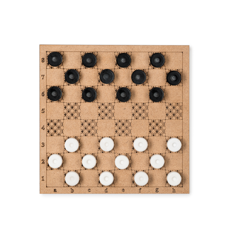 Игра Checkers Color с полем GARTI Логическая настольная игра из искусственного камня