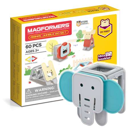 Магнитный конструктор MAGFORMERS Jumble 60 деталей