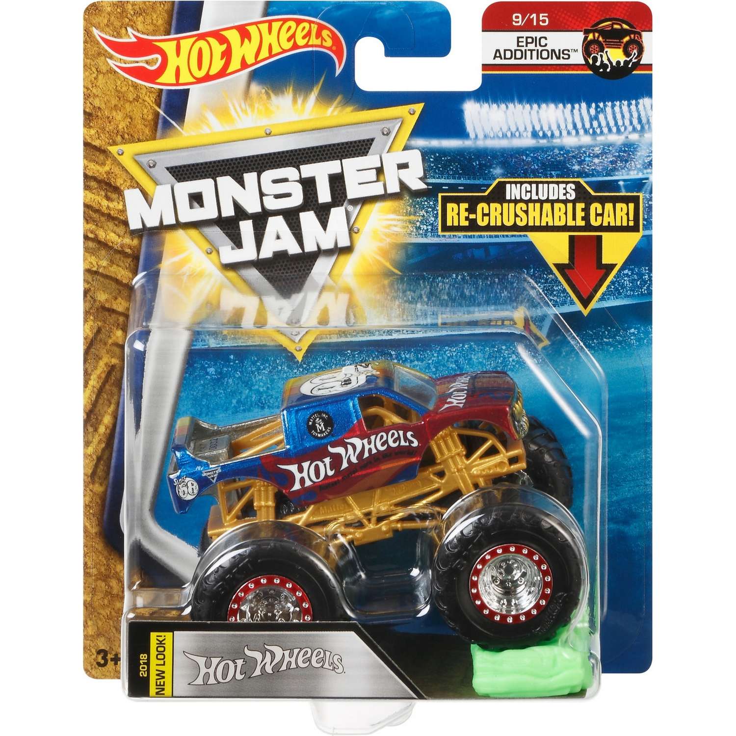 Машина Hot Wheels Monster Jam 1:64 Epic Edditions новый дизайн FLX01 21572 - фото 2