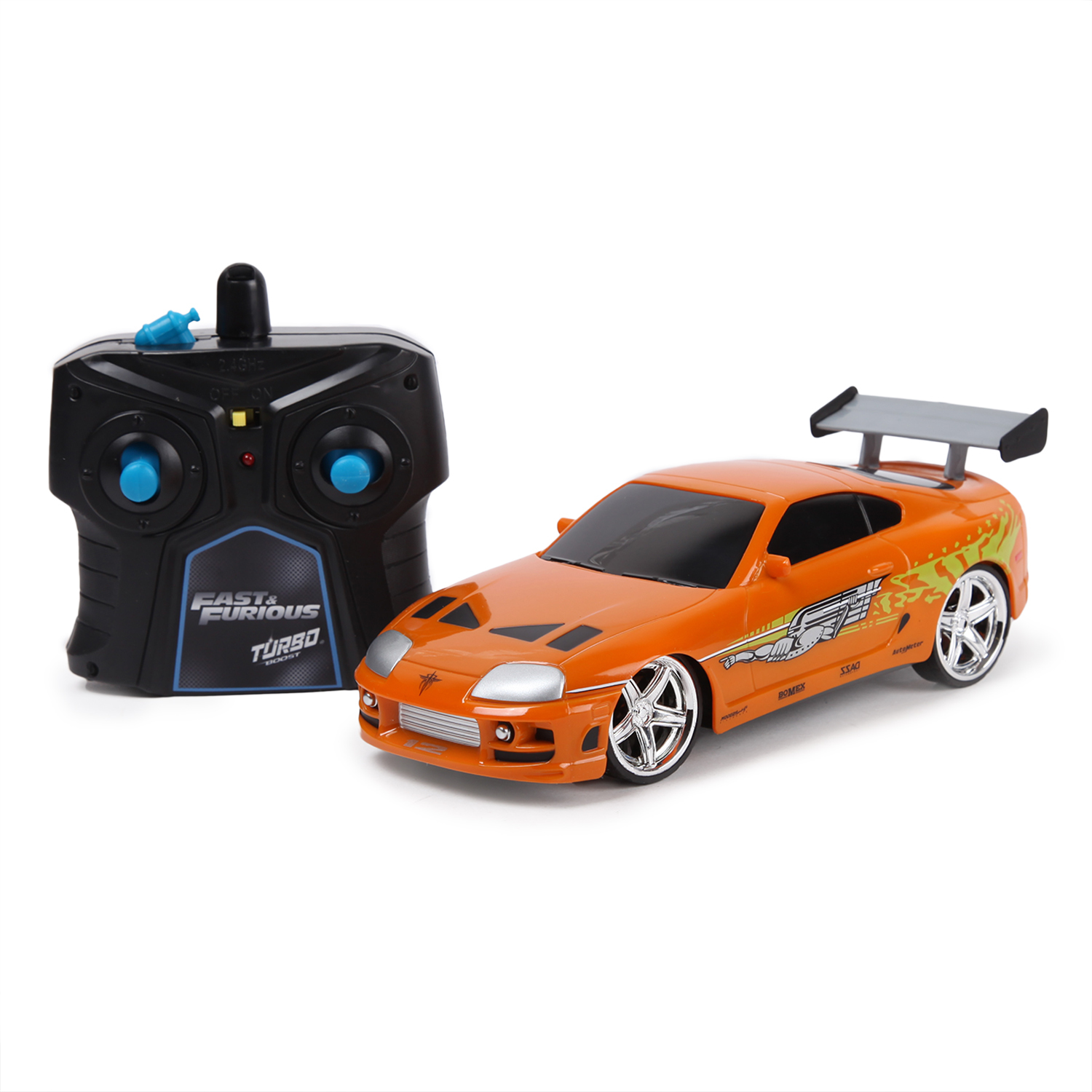 Машина Fast and Furious Jada 1:24 РУ 1995 Toyota Supra-Orange 97602 купить  по цене 299 ₽ в интернет-магазине Детский мир