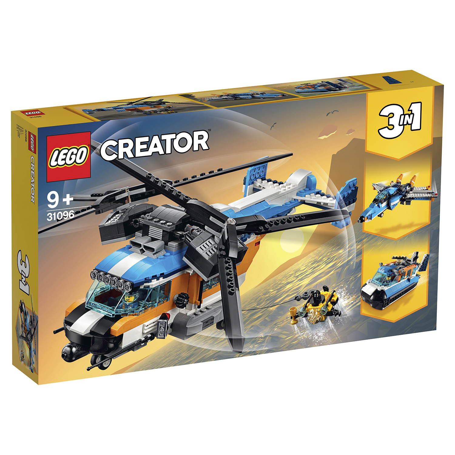 Конструктор LEGO Creator 2роторный вертолёт 31096 купить по цене 3799 ₽ в  интернет-магазине Детский мир