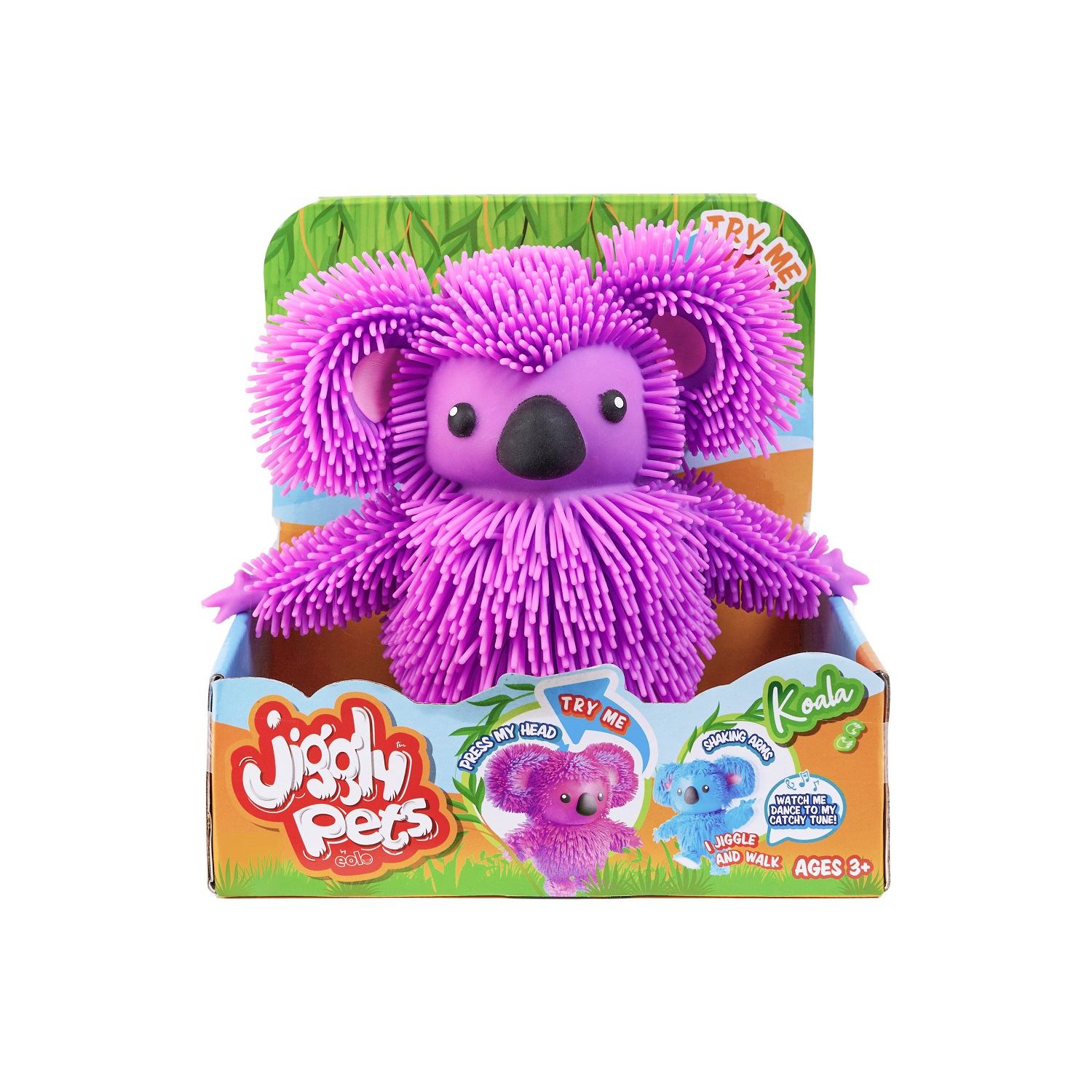 Игрушка Jiggly Pets Коала интерактивная Фиолетовая 40394 - фото 5