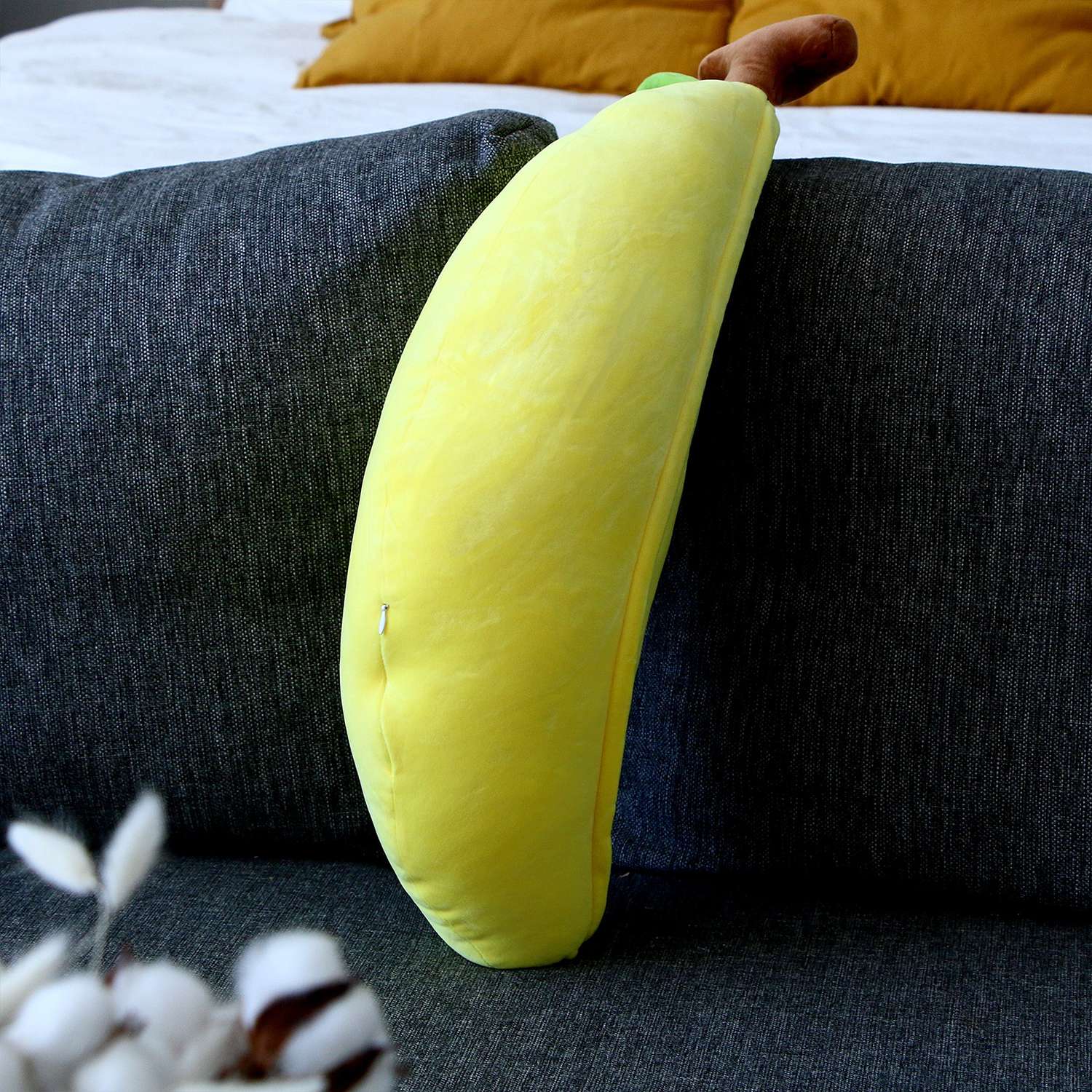 Мягкая игрушка Sima-Land подушка «Зайка-банан» 65 см цвет жёлтый - фото 4