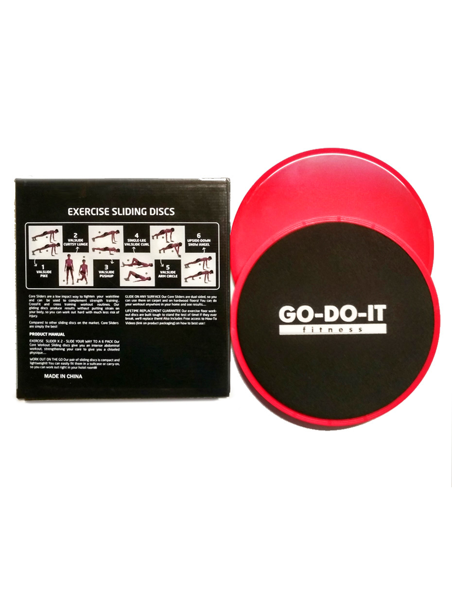 Набор дисков для скольжения GO-DO-IT красная пара и 24 видеоурока - фото 4