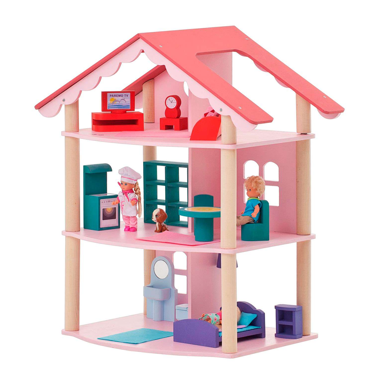 Кукольный домик PAREMO Роза Хутор 14 предметов PD215 - фото 1