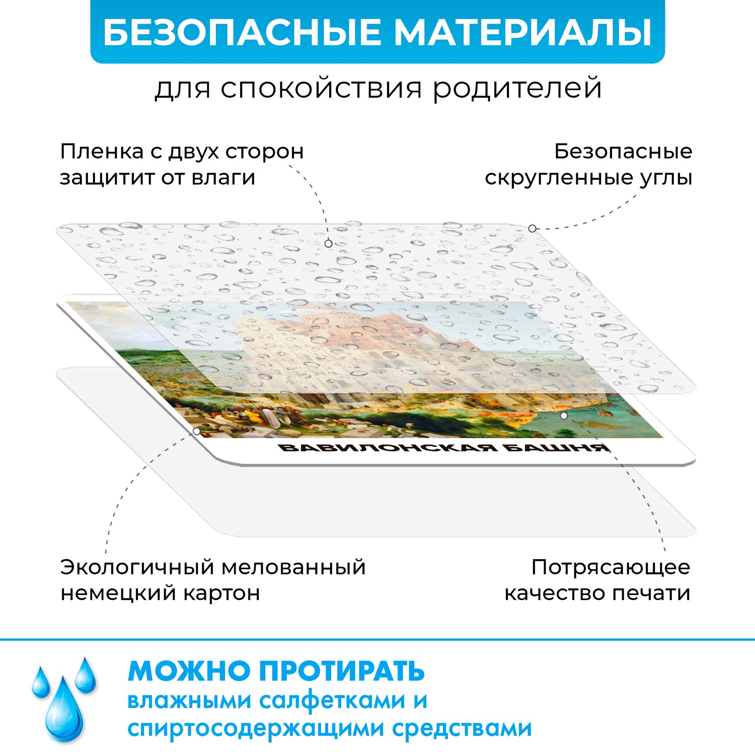 Карточки ламинированные Алоха Кроха Шедевры зарубежных художников - Часть 1 - фото 5