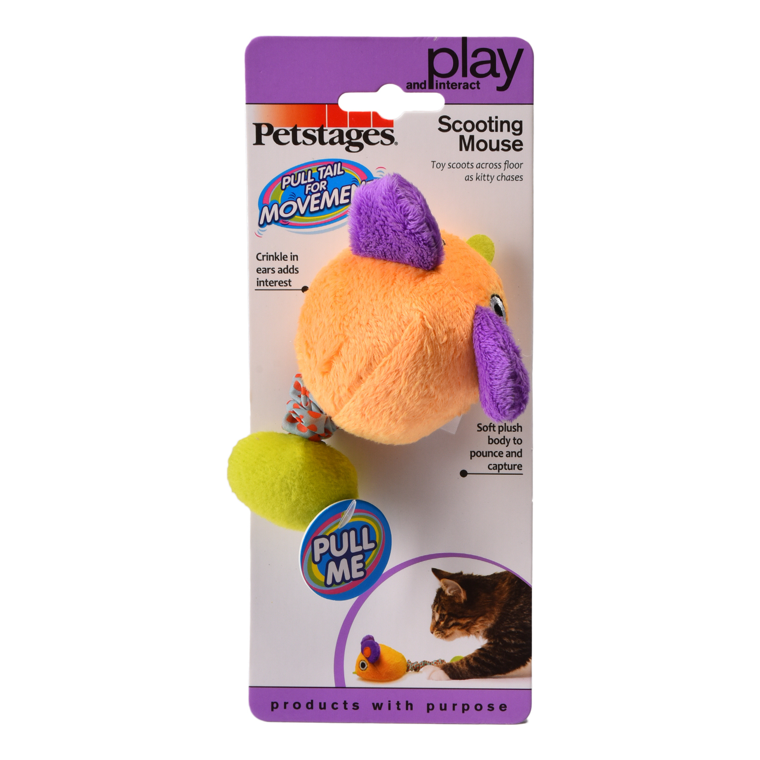 Игрушка для кошек Petstages Interacting Мышка заводная вибрирующая 718YEX - фото 2